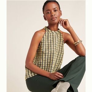 Anthropologie Yellow and Black Tank Top